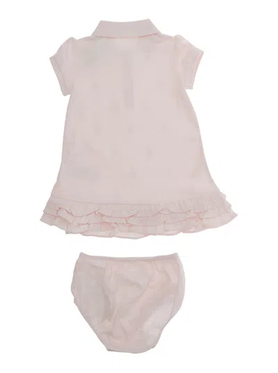 Polo Ralph Lauren Ruffled Polo Dress In Pink