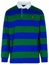 Polo Ralph Lauren Rugby Stripes Polo Shirt In Green