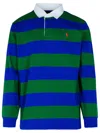 Polo Ralph Lauren Rugby Stripes Polo Shirt In Green
