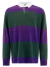 Polo Ralph Lauren Striped Long Sleeve Rugby Shirt With Buttoned Collar