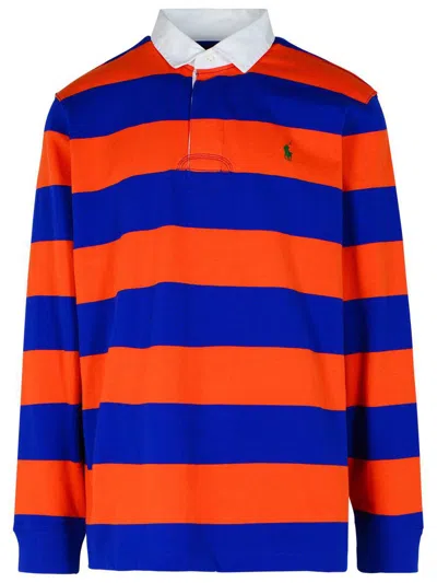 POLO RALPH LAUREN POLO RALPH LAUREN 'RUGBY' ORANGE COTTON POLO SHIRT