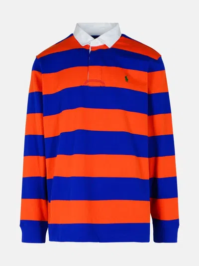 POLO RALPH LAUREN 'RUGBY' ORANGE COTTON POLO SHIRT