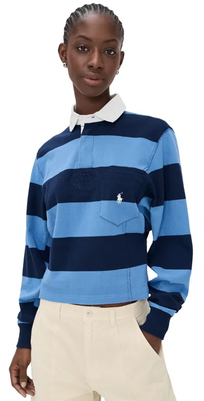 Polo Ralph Lauren Rugby Pullover Multi In Blue