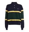 Polo Ralph Lauren Striped Cotton-blend Jersey Polo Shirt In Multi