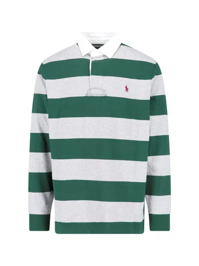 POLO RALPH LAUREN 'RUGBY' STRIPED SWEATER
