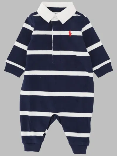 Polo Ralph Lauren Rugby Stripe-one Piece-coverall In Multi