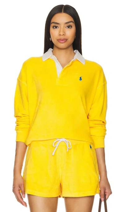 Polo Ralph Lauren Rugby Top In Yellowfin
