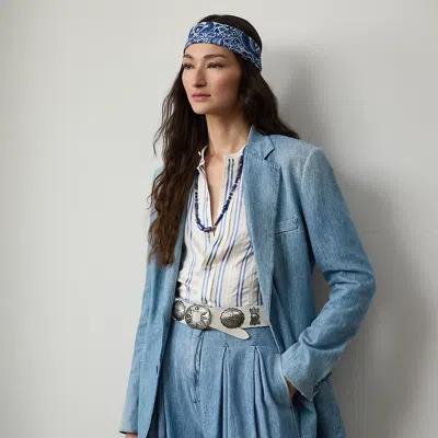 Polo Ralph Lauren Russel Cotton Denim Jacket In Light Indigo