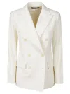 Polo Ralph Lauren Brushed Double-breasted In Cream