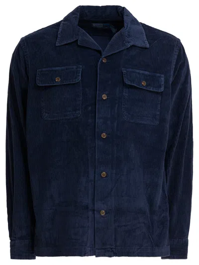 Polo Ralph Lauren Saharan Overshirt Jacket In Blue