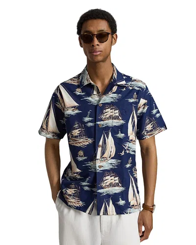 Polo Ralph Lauren Sailboat Print Oxford Shirt In Multi