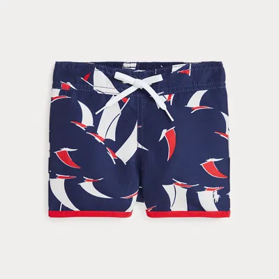 Polo Ralph Lauren Babies' Sailboat-print Swim Trunk In Multi