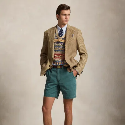 Polo Ralph Lauren Salinger 8-inch Straight Fit Chino Short In Charter Green In Multi