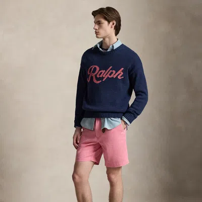Polo Ralph Lauren Salinger 8-inch Straight Fit Chino Short In Florida Pink In Blue