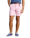 Polo Ralph Lauren Men's 8.5" Straight-fit Linen Cotton Chino Shorts In Florida Pink