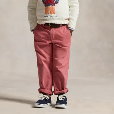 Polo Ralph Lauren Kids' Salinger Straight Fit Chino Pant In Nantucket Red