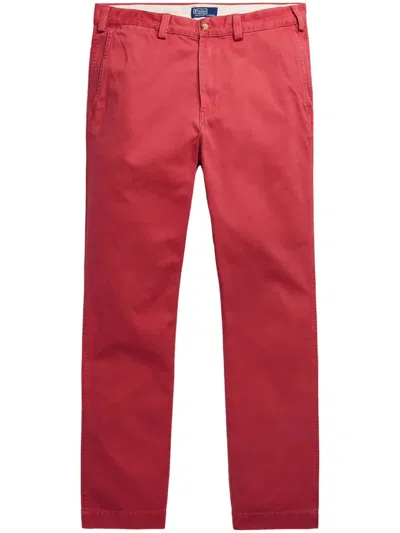 Polo Ralph Lauren Salinger Straight-leg Twill Chinos In Red