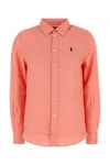 Polo Ralph Lauren Salmon Linen Shirt In Pink