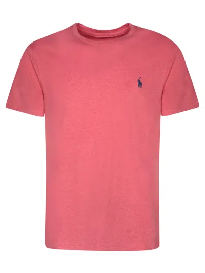Polo Ralph Lauren Salmon Slim Fit T-shirt By  In Orange