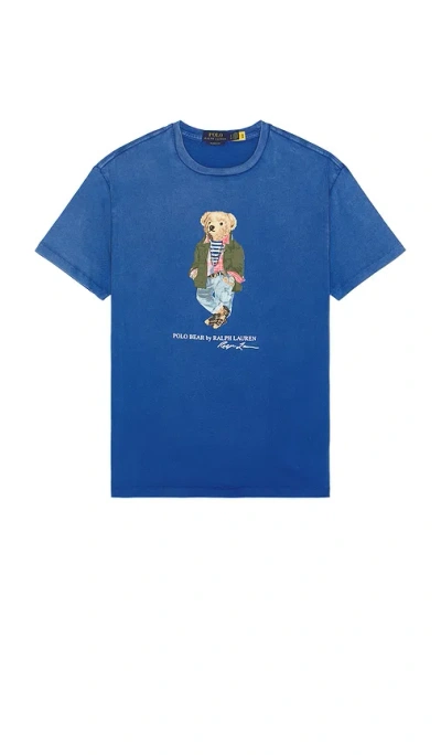Polo Ralph Lauren Classic Fit Polo Bear T-shirt In Blue