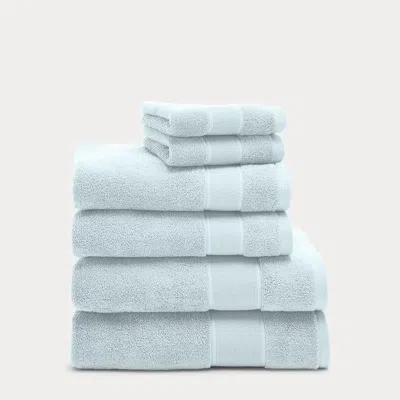 Polo Ralph Lauren Sanders 6-piece Towel Set In Lagoon Blue