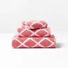 Polo Ralph Lauren Sanders Diamond Bath Towels In Red Rose