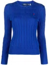 Polo Ralph Lauren Julianna Wool And Cashmere Blend Sweater In Blue