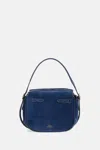 Polo Ralph Lauren Satchel Suede Small Bag In Blue