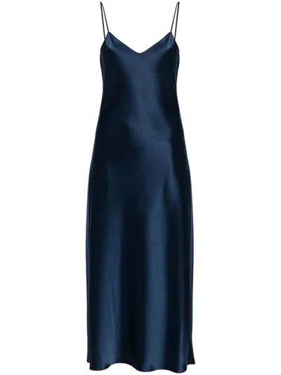 POLO RALPH LAUREN SATIN MIDI DRESS