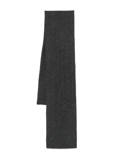 Polo Ralph Lauren Scarf Classic Wool Blend Accessories In Grey