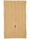 Polo Ralph Lauren Cable Scarf In Brown
