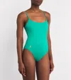 Polo Ralph Lauren Kennedy Thin Strap One-piece In Green