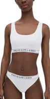 Polo Ralph Lauren Scoop Cropped Tank White Cloud