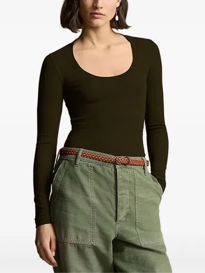 Polo Ralph Lauren Scoop-neck Long-sleeve Top