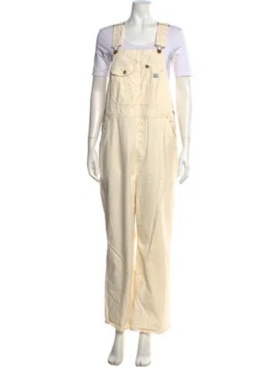 Pre-owned Polo Ralph Lauren Scoop Neck Overalls In Neutrals