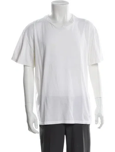 Pre-owned Polo Ralph Lauren Scoop Neck Short Sleeve T-shirt In White