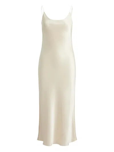 Polo Ralph Lauren Scoop-neck Slip Dress In White