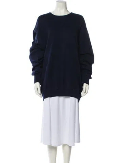 Pre-owned Polo Ralph Lauren Scoop Neck Sweater In Blue