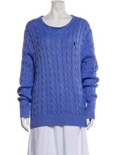 Pre-owned Polo Ralph Lauren Scoop Neck Sweater In Multi