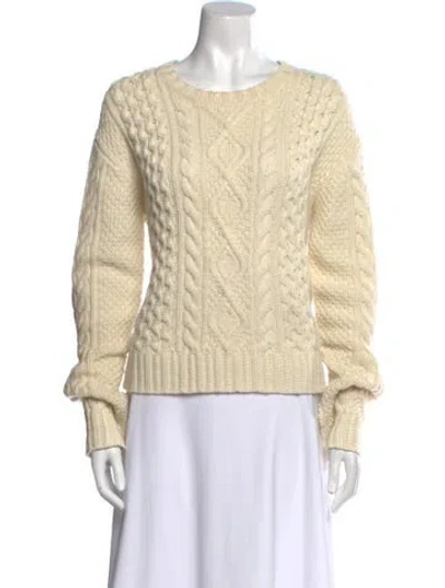 Pre-owned Polo Ralph Lauren Scoop Neck Sweater In Neutral