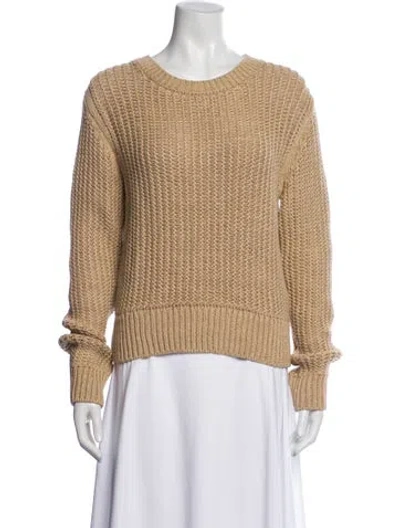 Pre-owned Polo Ralph Lauren Scoop Neck Sweater In Neutral