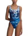 Polo Ralph Lauren Scoop Tank One Piece Swimsuit In Multi