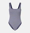 Polo Ralph Lauren Scoop Tank Striped Swimsuit