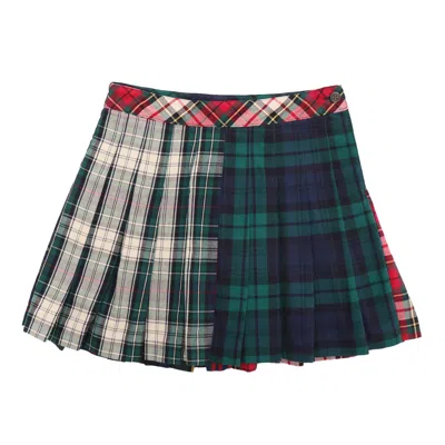 Polo Ralph Lauren Kids' Scottish Kilt Skirt In Verde