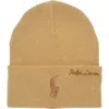 Polo Ralph Lauren Scripted Pony Beanie In Brown