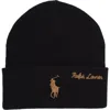 Polo Ralph Lauren Scripted Pony Beanie In Black