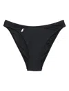 Shop Polo Ralph Lauren Black High Waist Bikini Bottom With Logo
