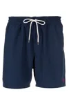 Polo Ralph Lauren Traveler Straight-leg Mid-length Swim Shorts In Blue