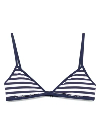 Polo Ralph Lauren Lauren Ralph Lauren Tipped Bralette Bikini Top In Black