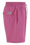 Polo Ralph Lauren Traveler Classic 14.6 Cm Beach Boxers In Pink